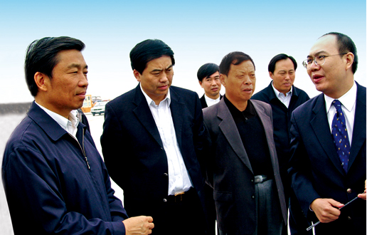 Li Yuanchao, the Vice President, the secretary of Secretariat of the Central Committee and the minister of Organization Department of the CPC, comes to our company for inspection.